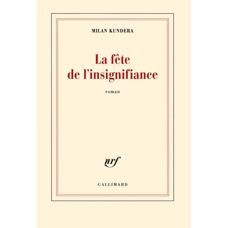 La fête de l’insignifiance