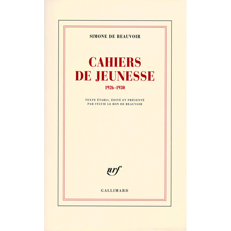 Cahiers de jeunesse (1926-1930)