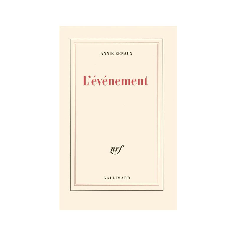 L'événement (broché)