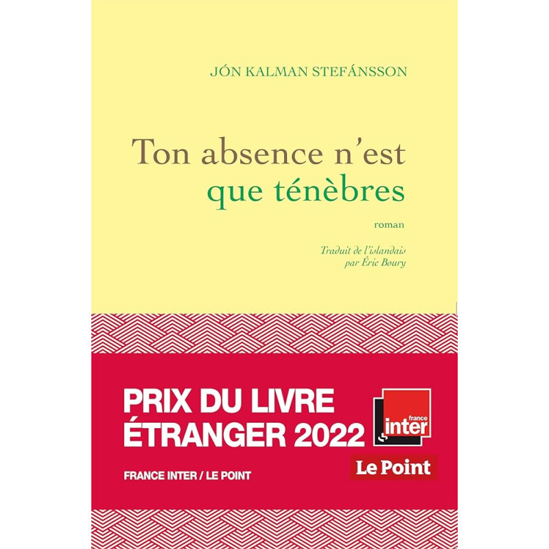 Ton absence n'est que ténèbres (broché)