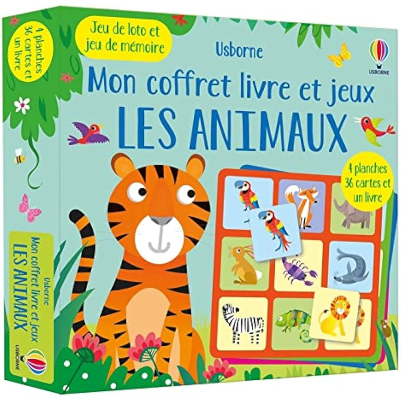Les animaux - Mon coffret livre et jeux