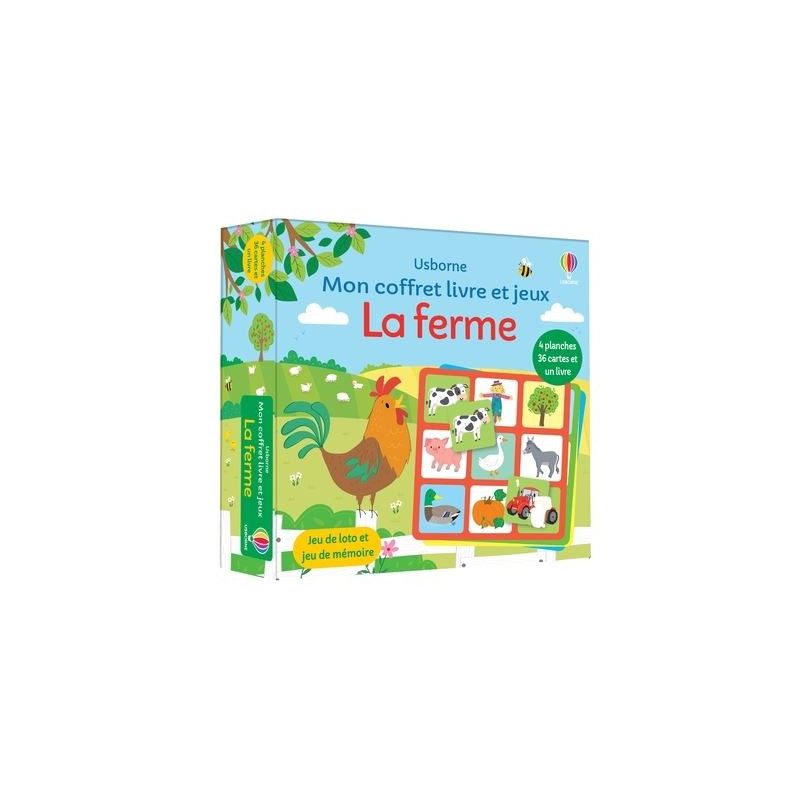 La ferme - Mon coffret livre et jeux