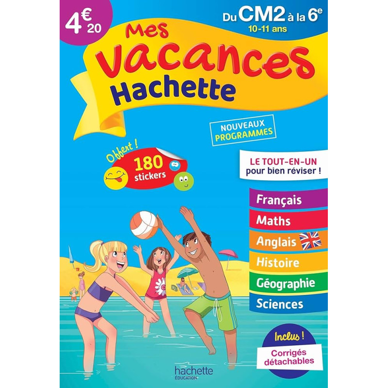 Mes Vacances Hachette - Du CM2 à la 6E - Cahier de vacances 2021