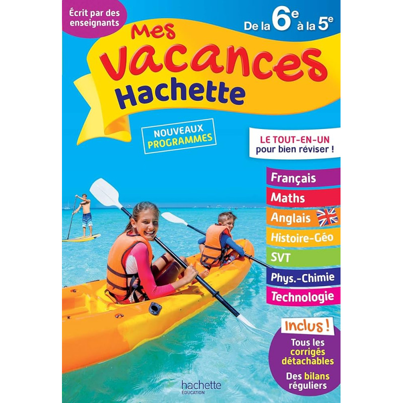 Mes Vacances Hachette - De la 6e à la 5e - Cahier de vacances 2021