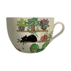 Mug - Chaton et plantes