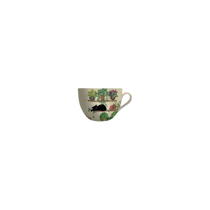 Mug - Chaton et plantes