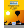Cinq semaines en ballon, Niveau 1 (Livre + CD)