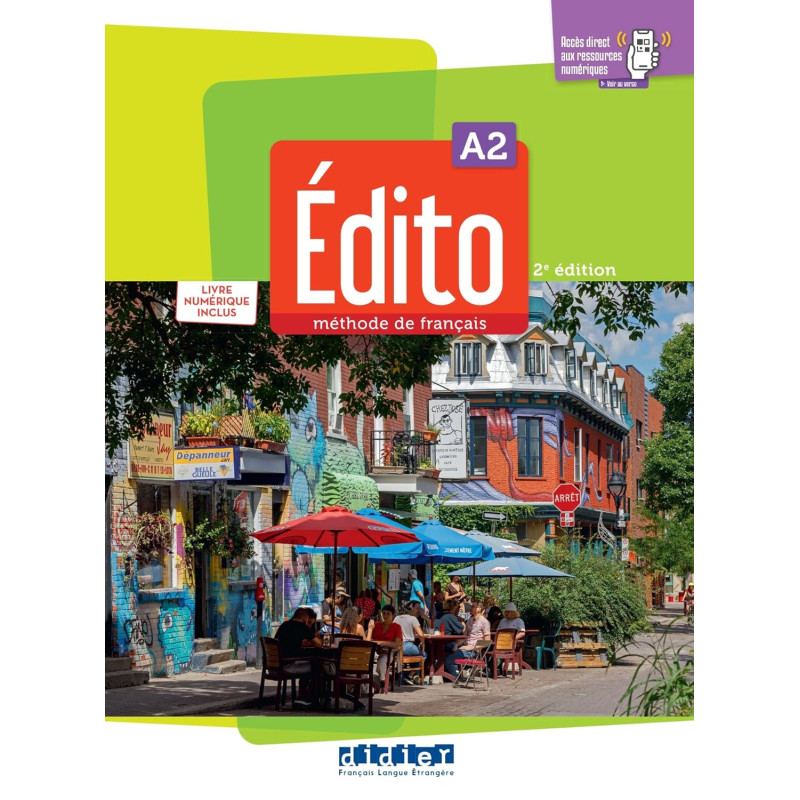 Edito A2 - Edition 2022 - Livre + livre numérique + didierfle.app