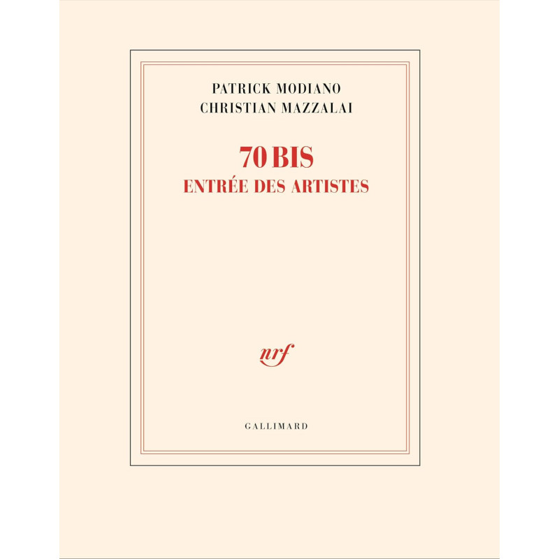 70 bis, entrée des artistes