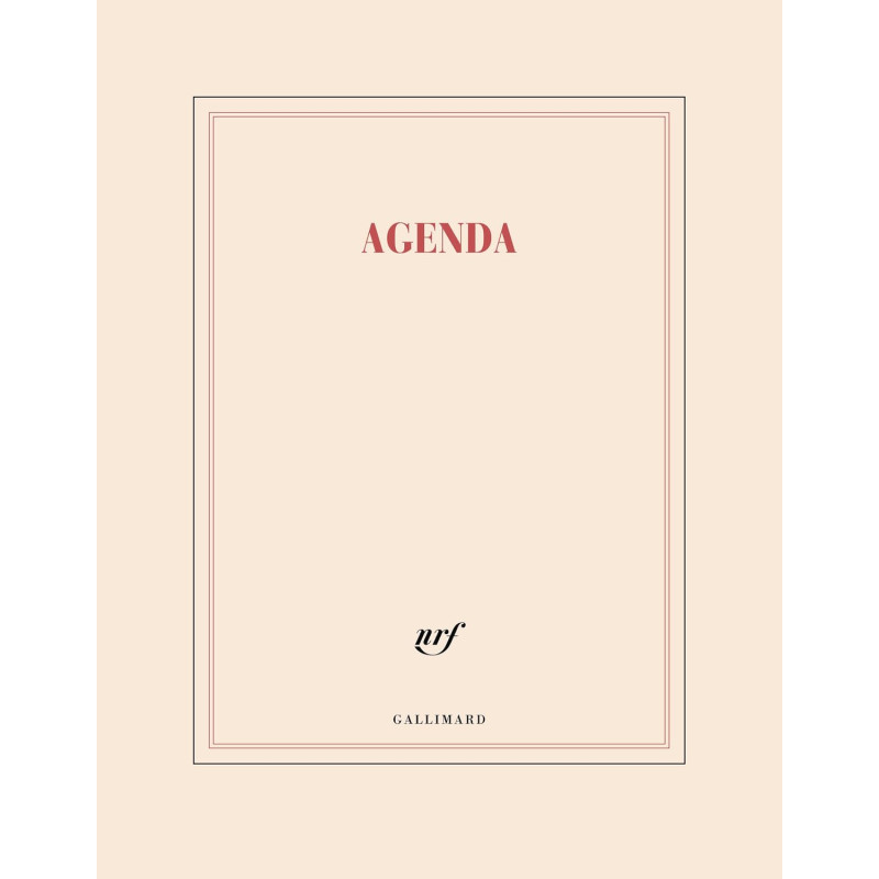 Agenda littéraire - Grand format (papeterie). Sept. 2026 à Déc. 2027 (16 mois)
