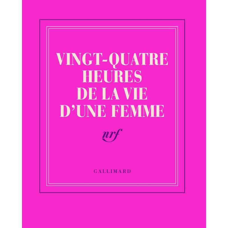 Carnet poche «Vingt-quatre heures de la vie d'une femme» (papeterie)